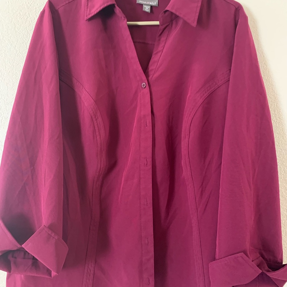 Button up with optional cuffed sleeves